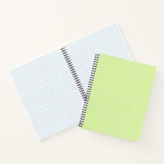 Carnet Vert miellé doux couleur uni (Intérieur)