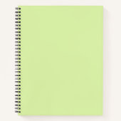 Carnet Vert miellé doux couleur uni (Devant)