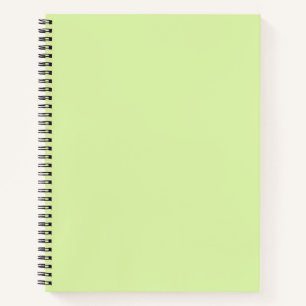Carnet Vert miellé doux couleur uni