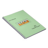 Carnet Vert mignon, Art Africain, Danse Bref (Côté Droit)