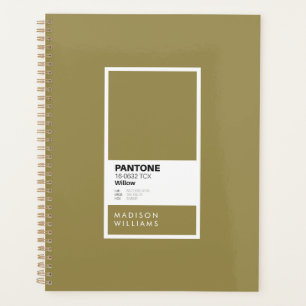 Carnet vert olive personnalisé Journal personnal