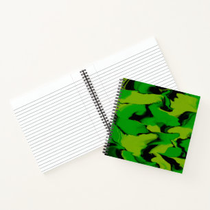 Carnet Vert ondulé et noir