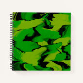Carnet Vert ondulé et noir (Devant)