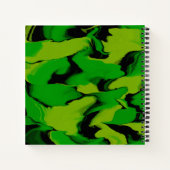 Carnet Vert ondulé et noir (Dos)