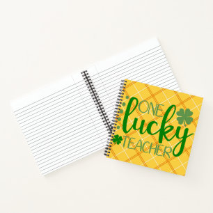 CARNET VERT ORANGE JAUNE UN PROFESSEUR CHANCEUX
