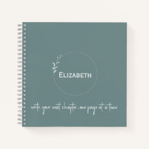 Vert personnalisé "Écrivez votre prochain chapitre