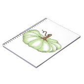 Carnet vert plat citrouille (Côté gauche)