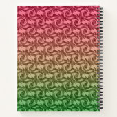Carnet Vert rose gradient (Dos)