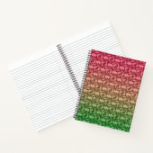 Carnet Vert rose gradient (Intérieur)