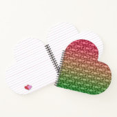 Carnet Vert rose gradient (Intérieur)