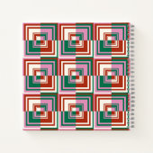Carnet Vert rose rouge (Dos)