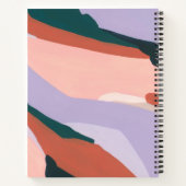 Carnet Vert violet orange | Art Abstrait moderne (Dos)