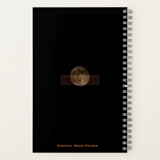 Carnet Vertical Moon Phases – Celestial Calm (Verso)