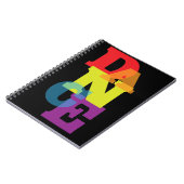 Carnet Verticale de danse d'arc-en-ciel (Côté gauche)