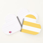 Carnet Vertikas Jaune Et Blanc (Intérieur)