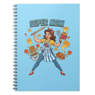 Carnet Vêtements de dessin animé vintage de cuisine de su