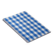 Carnet Vêtements de table recouverts de blanc bleu. (Côté Droit)
