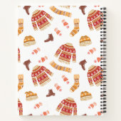 Carnet Vêtements d'hiver de Noël doux (Dos)