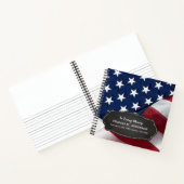 Carnet Vétéran Memorial US Flag Funeral GuestBook (Intérieur)