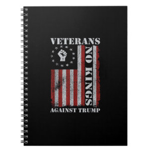 Carnet Vétérans militaires protestent Drapeau Patriotique