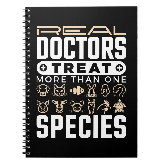 Carnet Vétérinaire Les médecins réels traitent plus d'une (Devant)