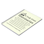 Carnet Vétérinaire Vétérinaire (Côté gauche)