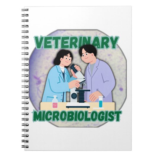 Carnet Veterinary Microbiologist – Lab Science Design (Devant)