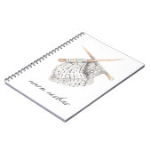 Carnet Veux chaleureux, tricot, tissé (Côté gauche)