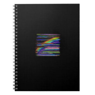 Carnet VHS Glitchcore Fenêtre Arc-en-ciel