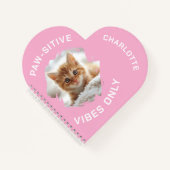 Carnet Vibes à mâchoires seulement photo de chat fille (Devant)