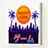 Carnet Vibes d'arcade rétro - Insertion Pixel Pixel Art D (Dos)