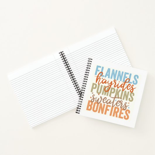 Carnet Vibes d'automne amusantes (Intérieur)