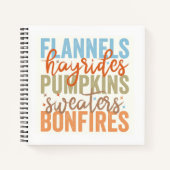 Carnet Vibes d'automne amusantes (Devant)