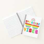 Carnet Vibes de 5e année Retour à l'école Enseignant & Él (Intérieur)