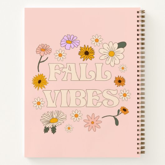 Carnet Vibes de automne roses (Dos)