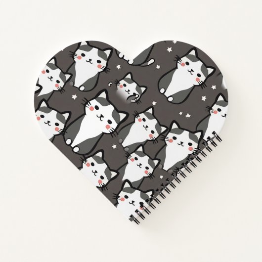 Carnet Vibes de chat mignonnes (Dos)