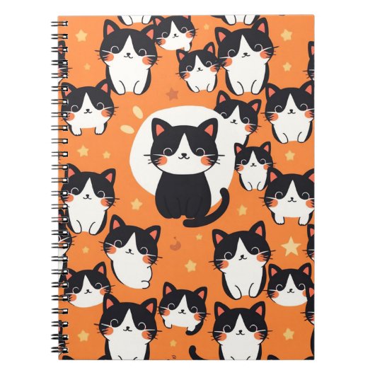 Carnet Vibes de chat mignonnes (Devant)