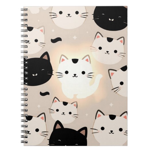 Carnet Vibes de chat mignonnes (Devant)