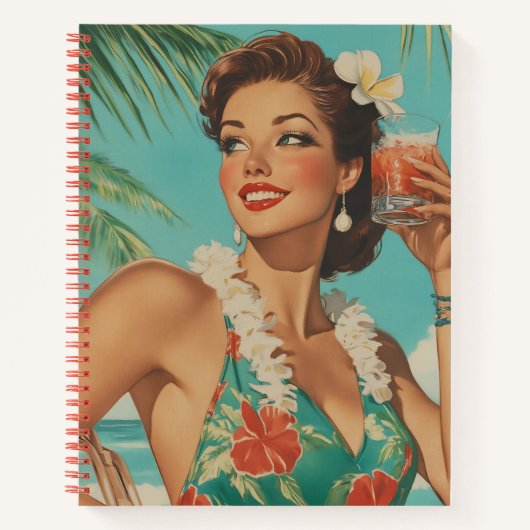 Carnet Vibes de paradis Vintage tropical (Devant)