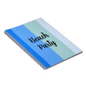 Carnet Vibes De Plage, Bleues (Côté Droit)