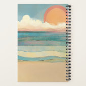 Carnet Vibes de plage Fille glamour d'été en lunettes de  (Verso)