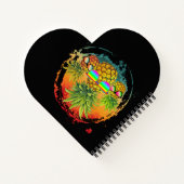 Carnet Vibes d'été amusantes à l'ananas (Dos)