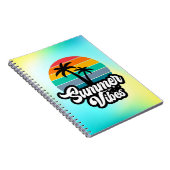 Carnet Vibes d'été avec design de palmiers (Côté Droit)
