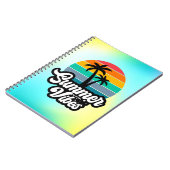 Carnet Vibes d'été avec design de palmiers (Côté gauche)