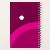 Carnet Vibes d'été avec nom monographique élégant (Verso)