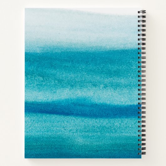 Carnet Vibes d'été Blue Ocean - Customisé (Dos)