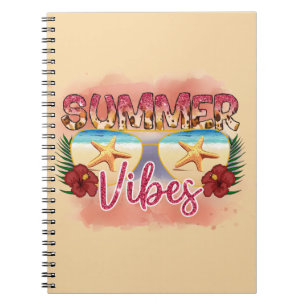 Carnet Vibes d'été Conception des lunettes de soleil de