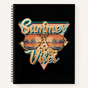 Carnet Vibes d'été Lunettes de soleil vintages Sunset