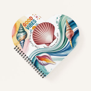 Carnet Vibes d'été Retro Beach Illustration