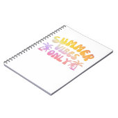 CARNET VIBES D'ÉTÉ SEULEMENT (Côté gauche)